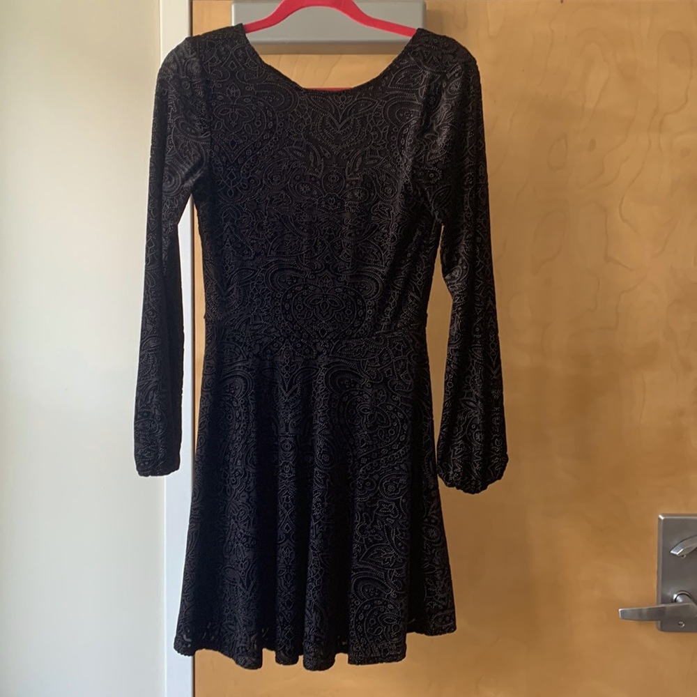 Urban Outfitters black dress silver detail